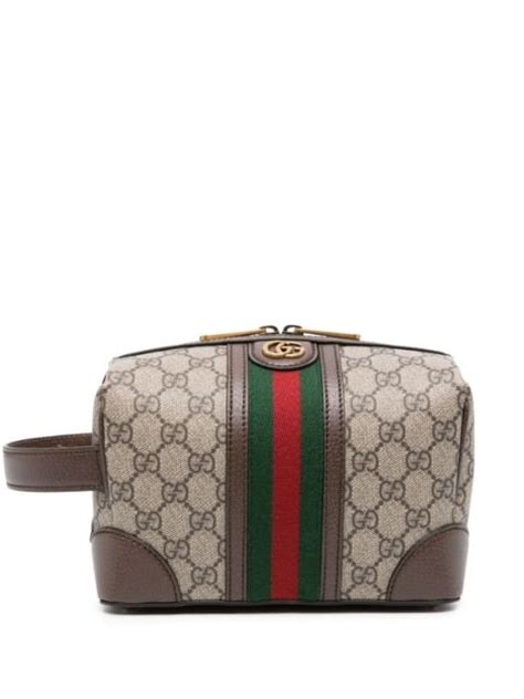 gucci toilet bag|farfetch gucci washing bag.